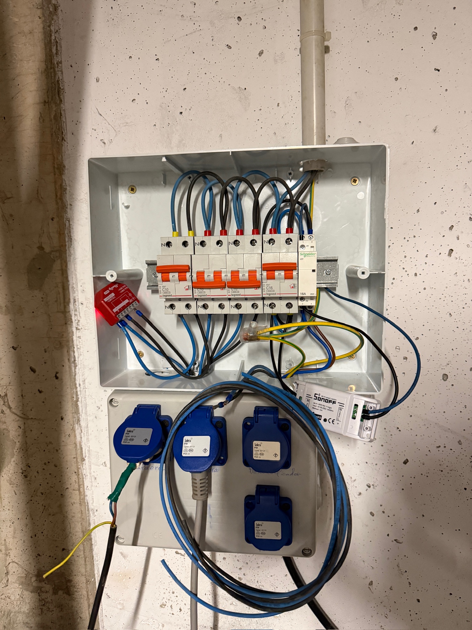 Cuadro de fuerza completamente terminado